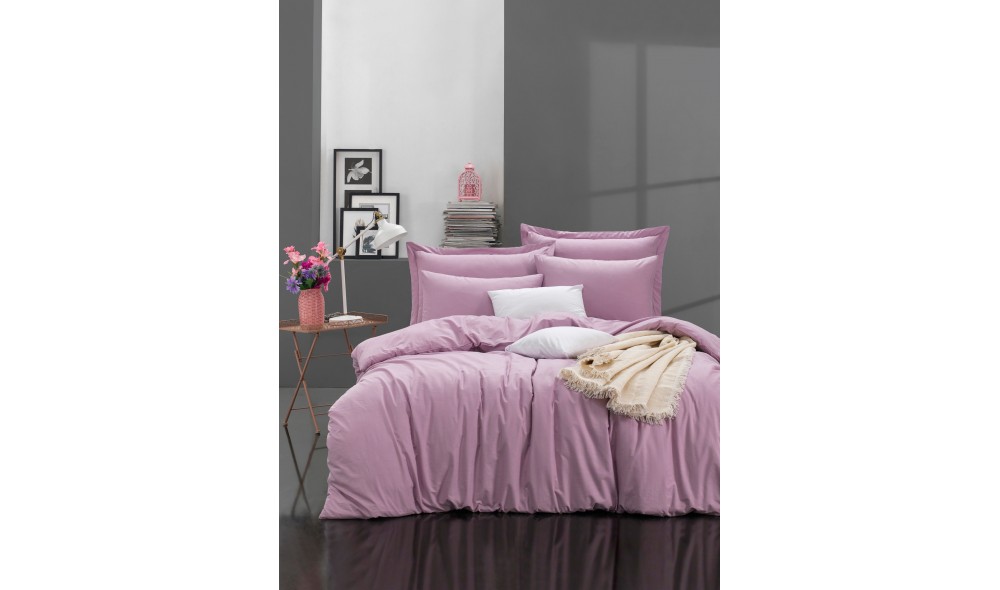 Set lenjerie de pat dublu Ranforce, Fresh Color - Lilac