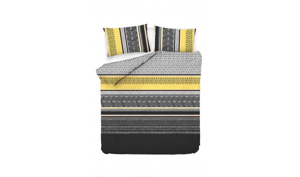 Set cuvertura de pat dubla Ranforce, Formas - Yellow