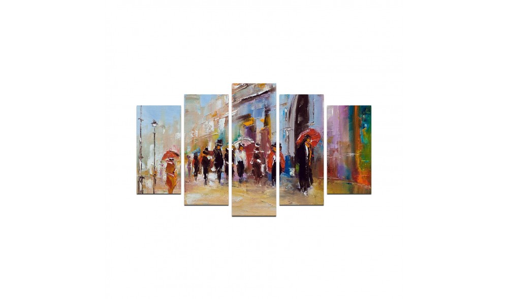 Pictură decorativă MDF (5 bucăți) 5M-7 110 x 60 x 3 cm