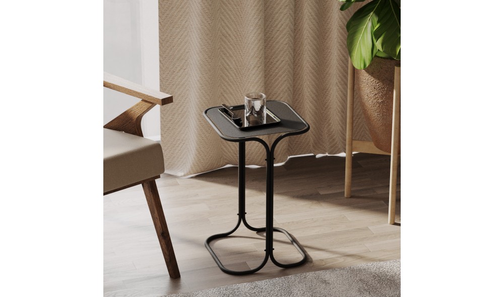 Masuta de cafea, Shb-001, Negru, 30 x 52 x 30 cm