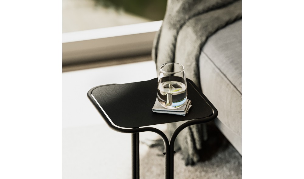 Masuta de cafea, Shb-001, Negru, 30 x 52 x 30 cm