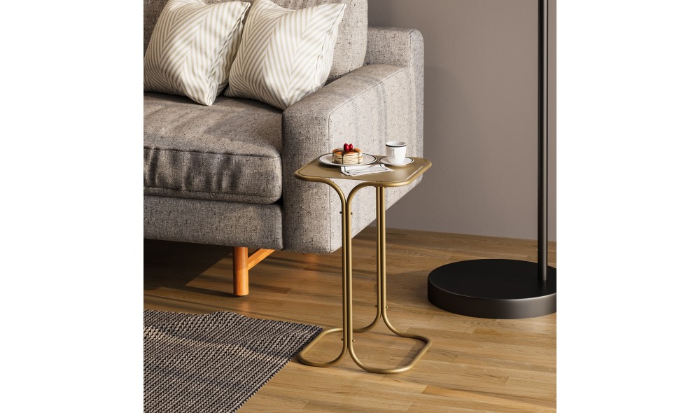 Masuta de cafea, Shb-001-B, Aur, 30 x 52 x 30 cm