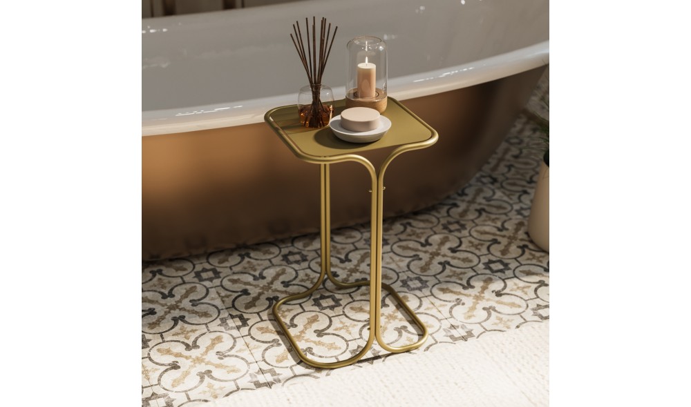 Masuta de cafea, Shb-001-B, Aur, 30 x 52 x 30 cm