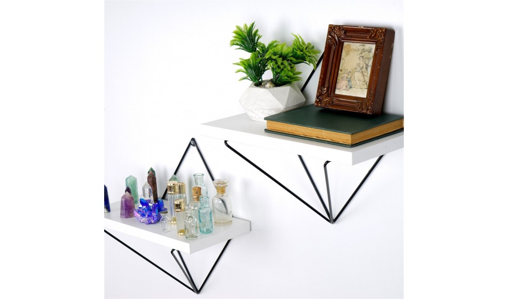 Raft decorativ de perete din lemn WR060