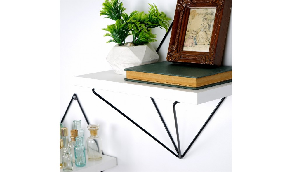 Raft decorativ de perete din lemn WR060