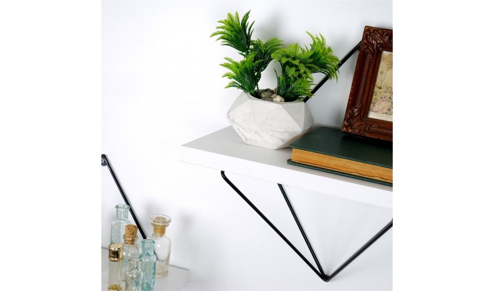 Raft decorativ de perete din lemn WR060