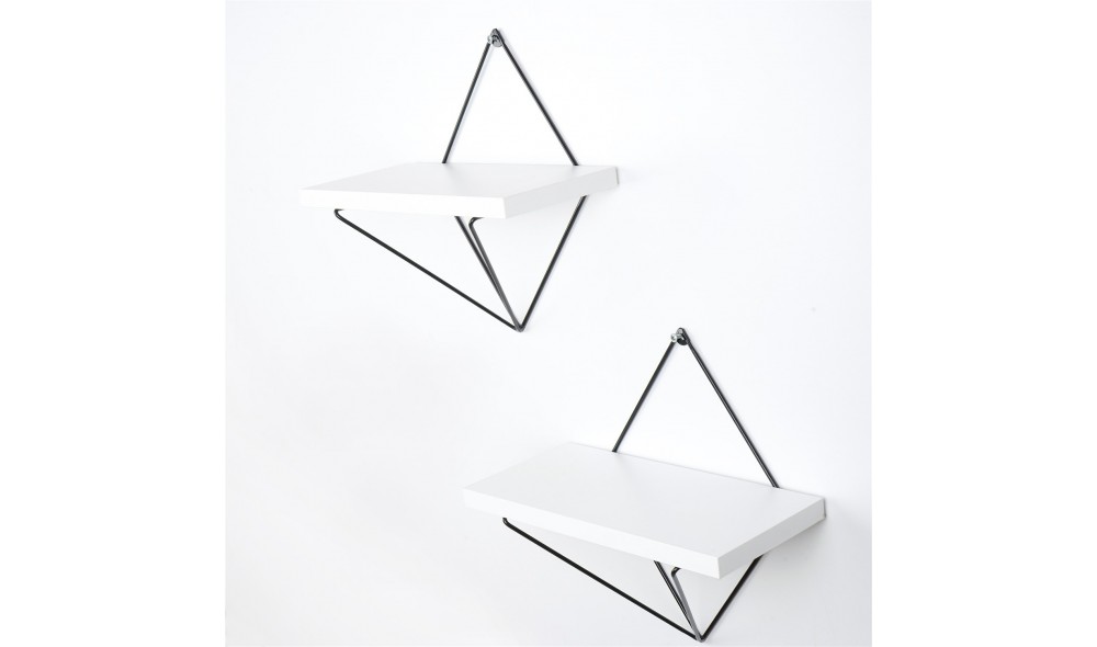 Raft decorativ de perete din lemn WR060