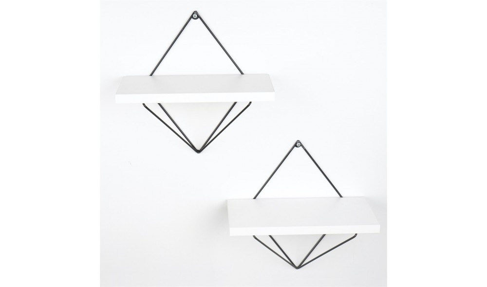 Raft decorativ de perete din lemn WR060