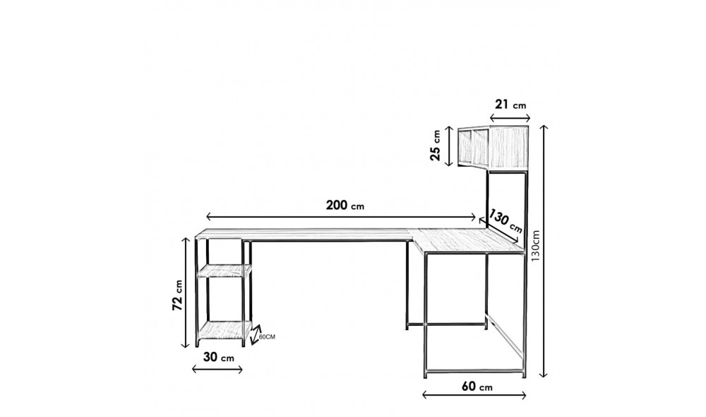 Birou de studiu Cansin - L164