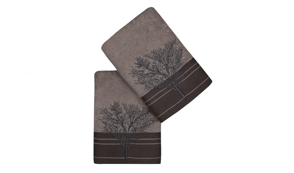 Set prosop de maini (2 piese), Infinity - Grey