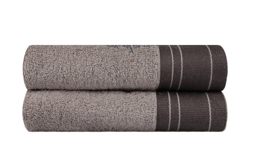 Set prosop de maini (2 piese), Infinity - Grey