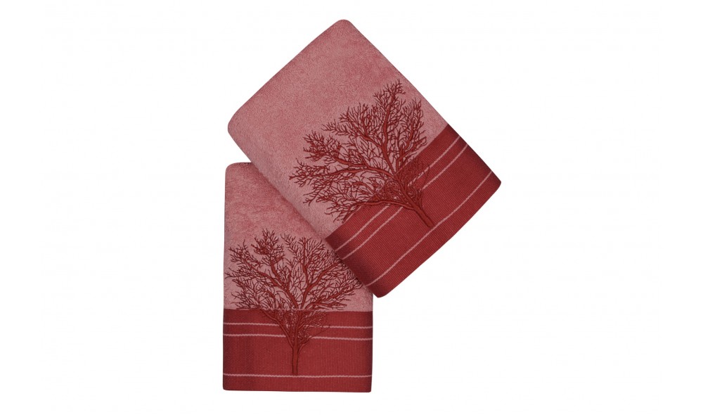 Set prosop de maini (2 piese), Infinity - Light Rose