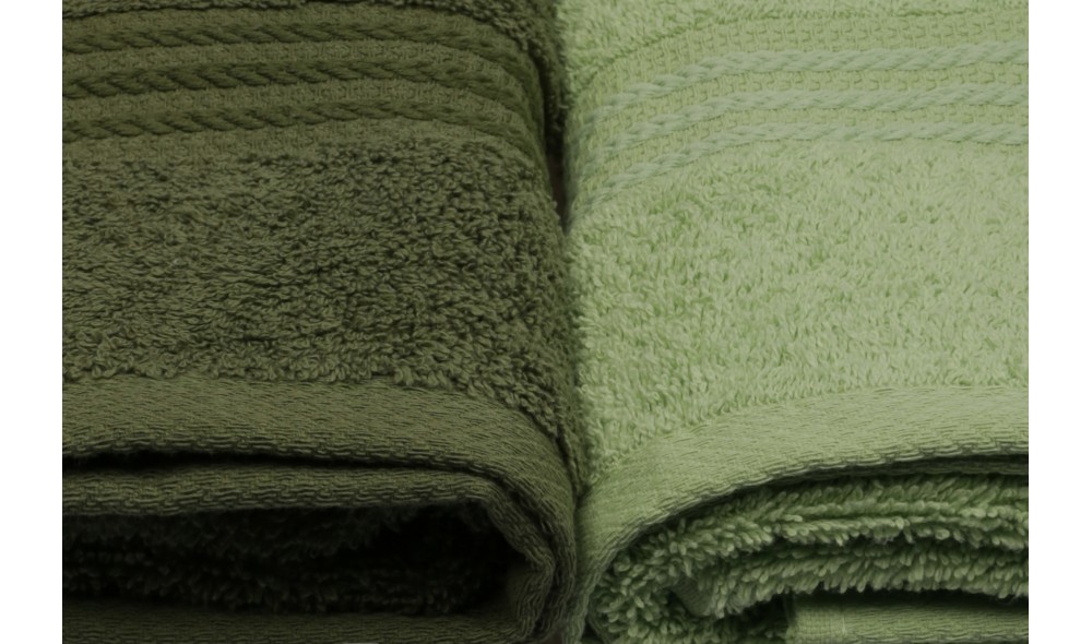 Set prosop de maini (4 piese), Rainbow - Green