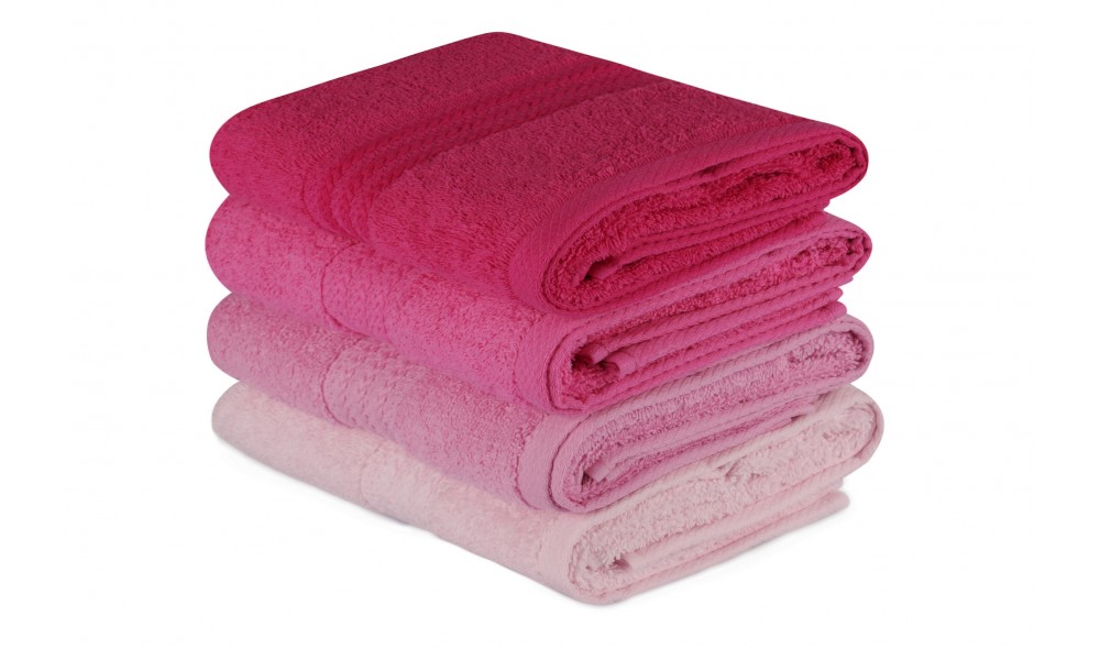 Set prosop de maini (4 piese), Rainbow - Pink
