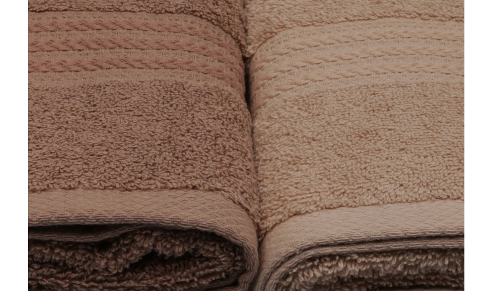 Set prosop de maini (4 piese), Rainbow - Brown