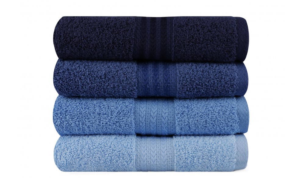 Set prosop de maini (4 piese), Rainbow - Blue