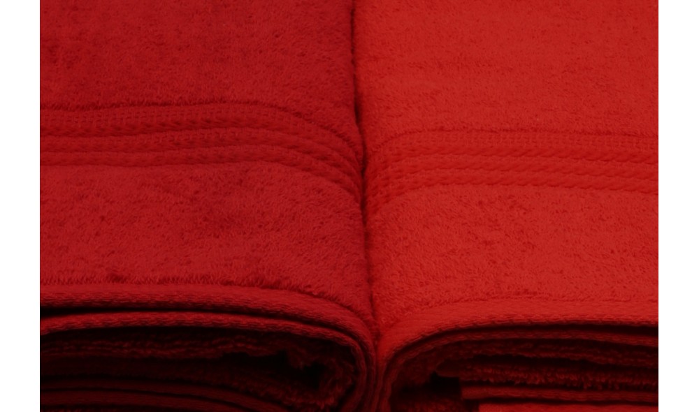 Set prosop de baie (4 piese), Rainbow - Red