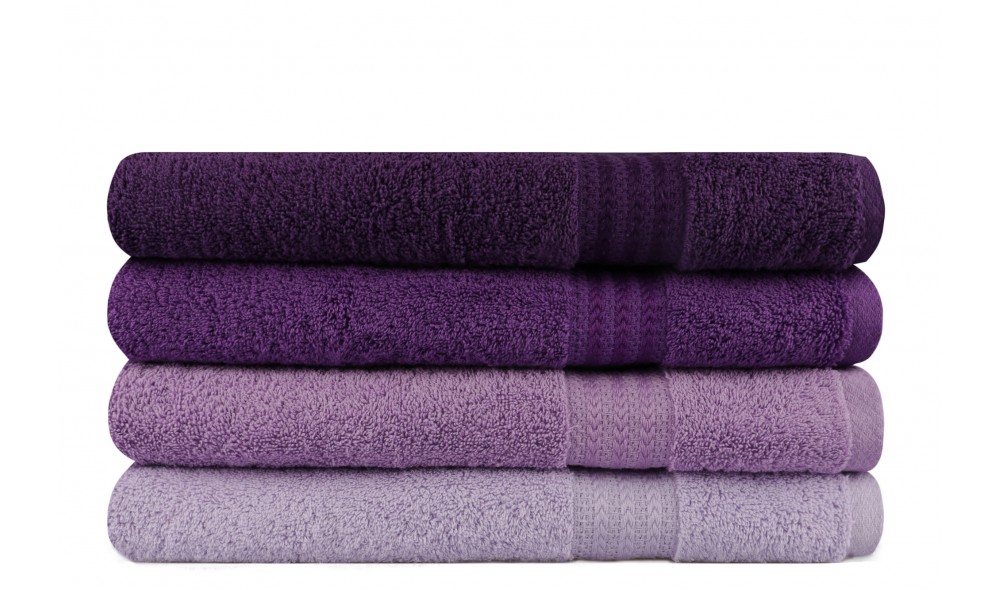 Set prosop de baie (4 piese), Rainbow - Lilac