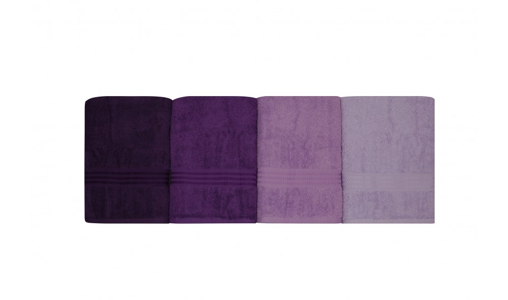 Set prosop de baie (4 piese), Rainbow - Lilac