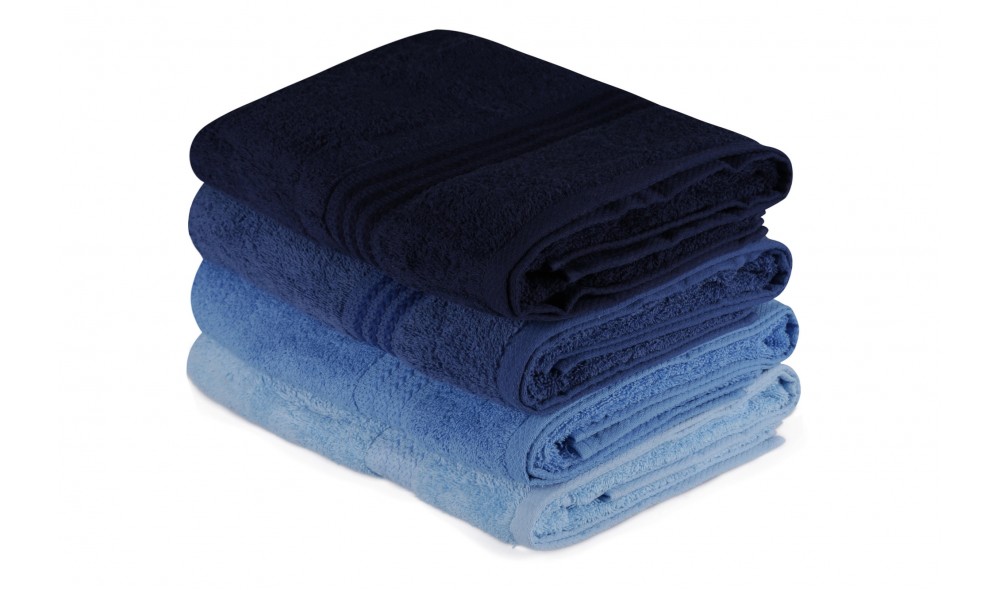 Set prosop de baie (4 piese), Rainbow - Blue