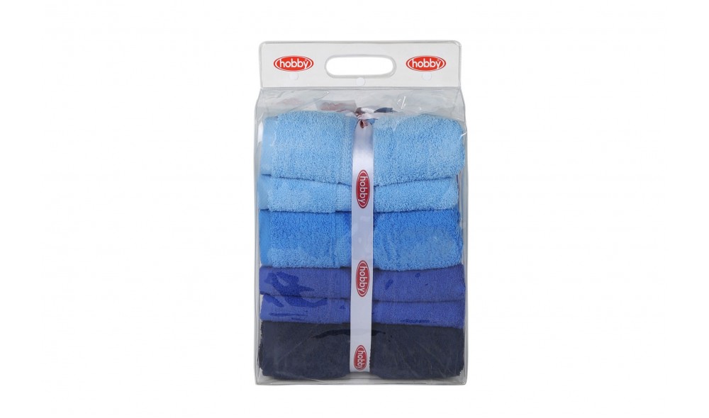 Set prosop de baie (4 piese), Rainbow - Blue
