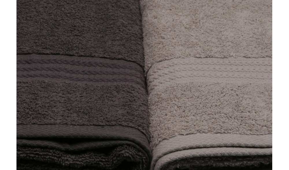 Set prosop de baie (4 piese), Rainbow - Black