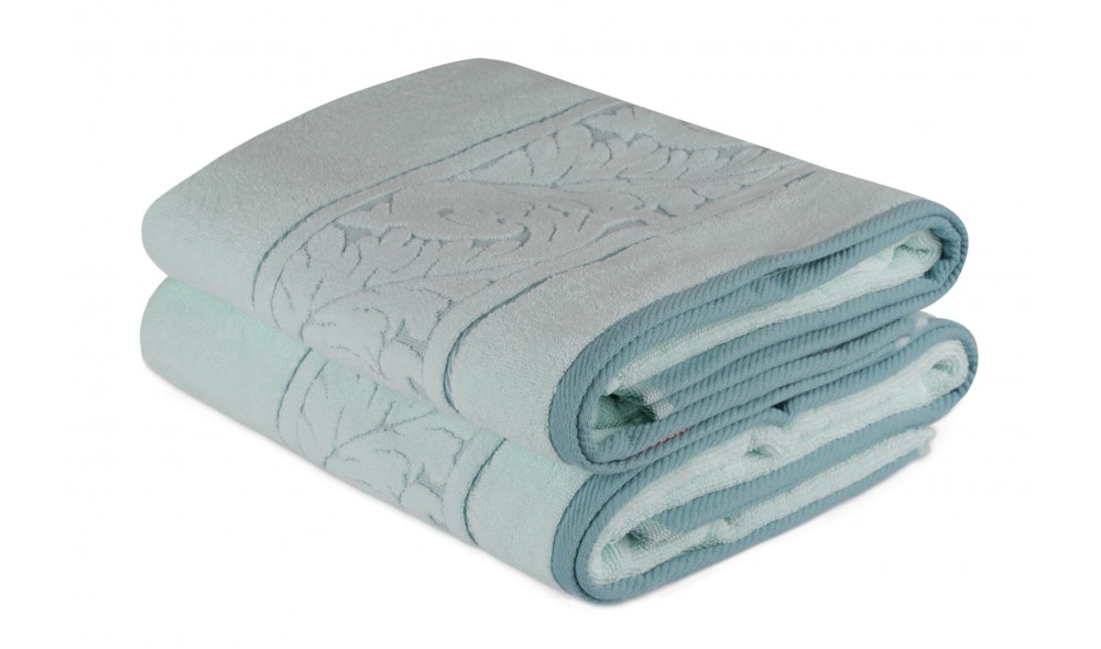 Set prosop de baie (2 piese), Sultan - Mint