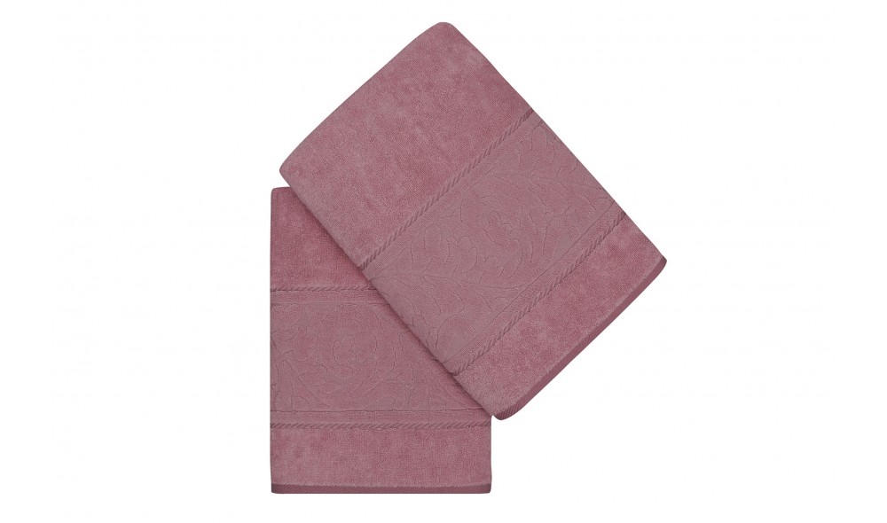 Set prosop de baie (2 piese), Sultan - Rose