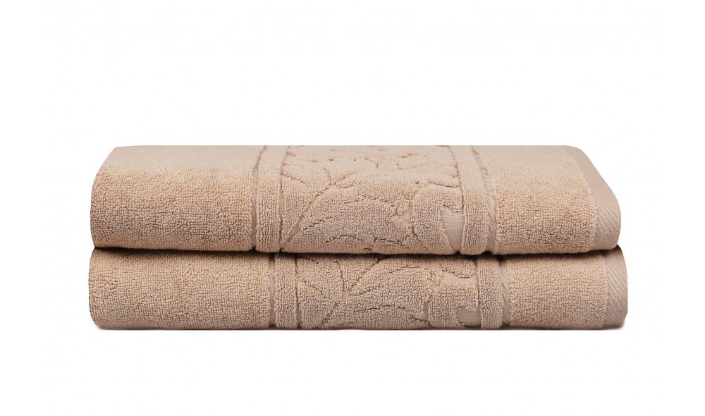 Set prosop de baie (2 piese), Sultan - Beige