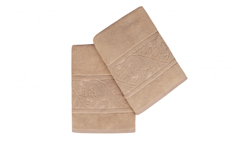 Set prosop de baie (2 piese), Sultan - Beige