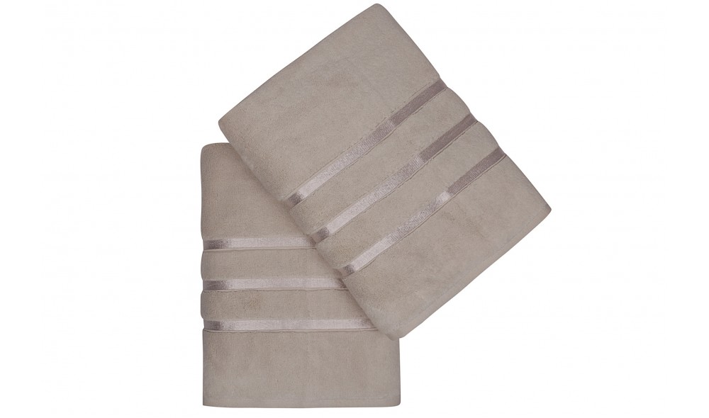 Set prosop de baie (2 piese), Dolce - Light Brown