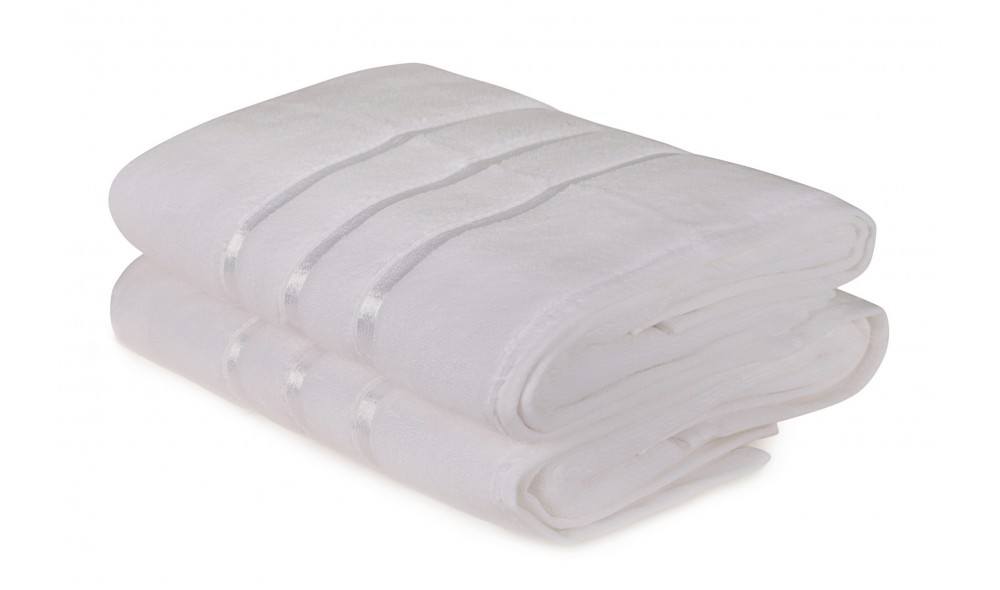 Set prosop de baie (2 piese), Dolce - White