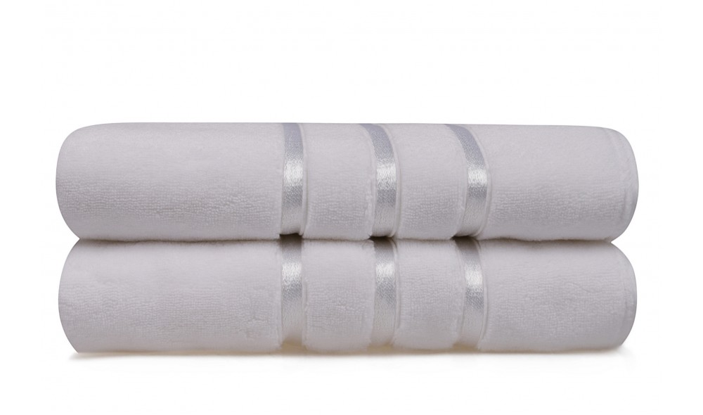 Set prosop de baie (2 piese), Dolce - White