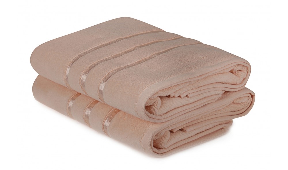 Set prosop de baie (2 piese), Dolce - Salmon