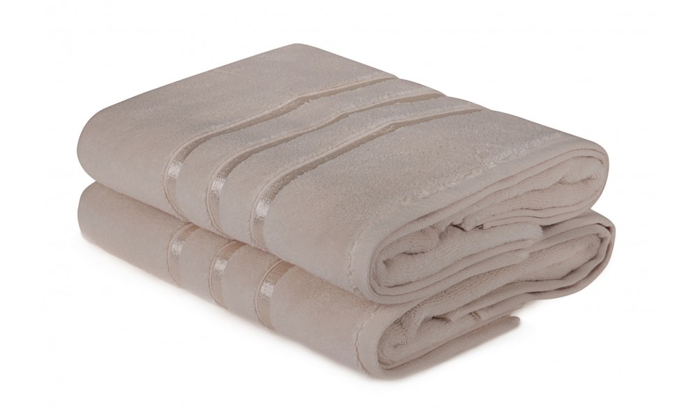 Set prosop de baie (2 piese), Dolce - Light Yellow