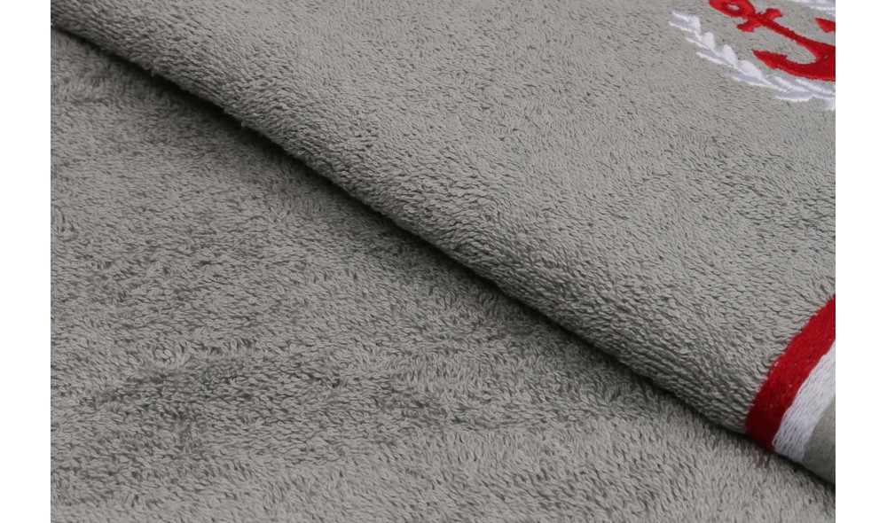 Set prosop de baie (2 piese), Maritim - Grey