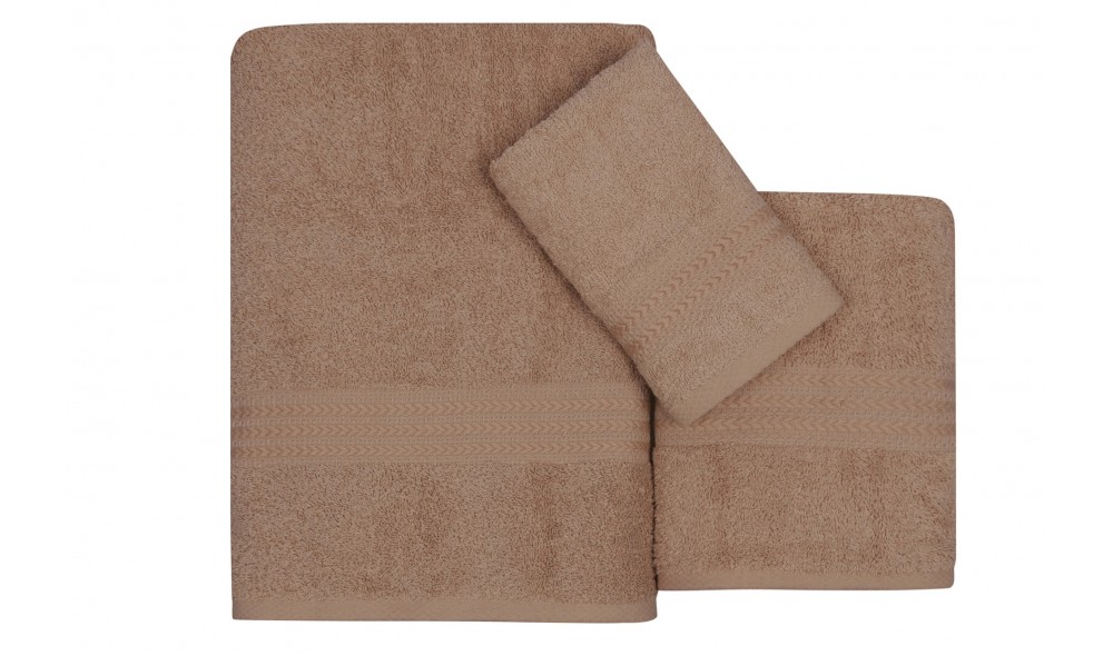 Set prosoape (3 bucati), Rainbow - Beige