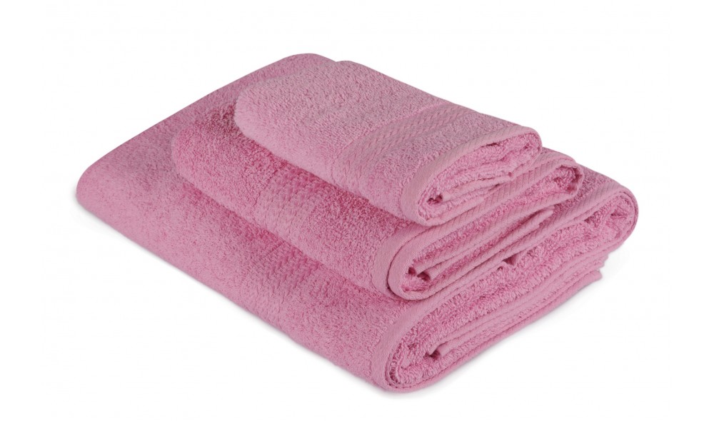 Set prosoape (3 bucati), Rainbow - Pink