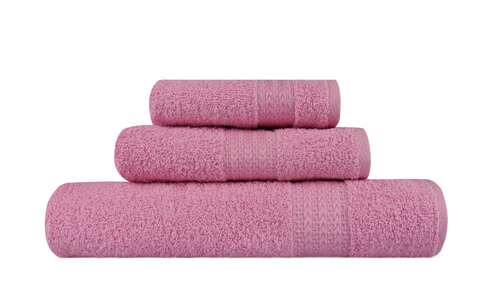 Set prosoape (3 bucati), Rainbow - Pink