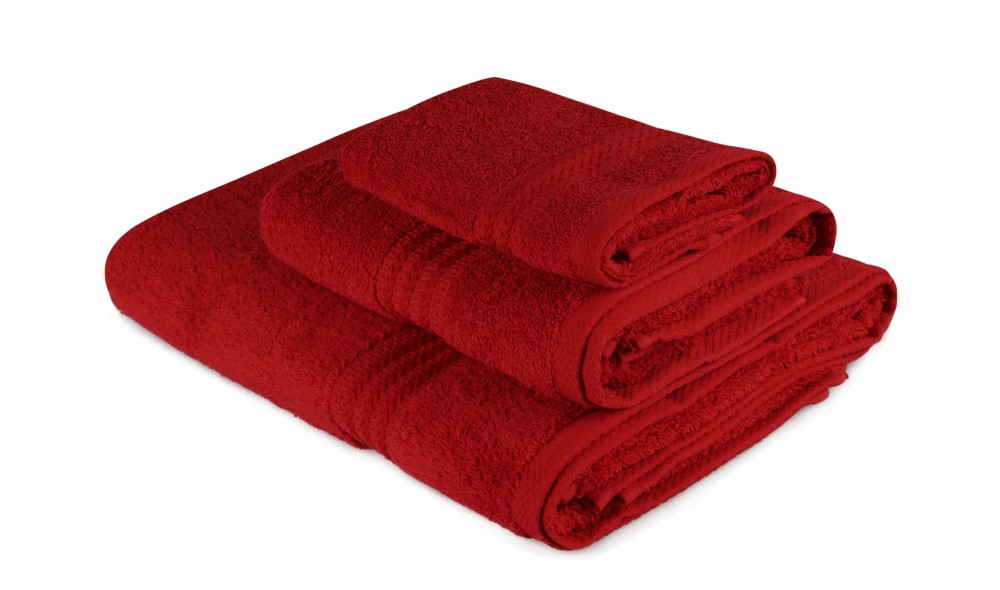 Set prosoape (3 bucati), Rainbow - Red