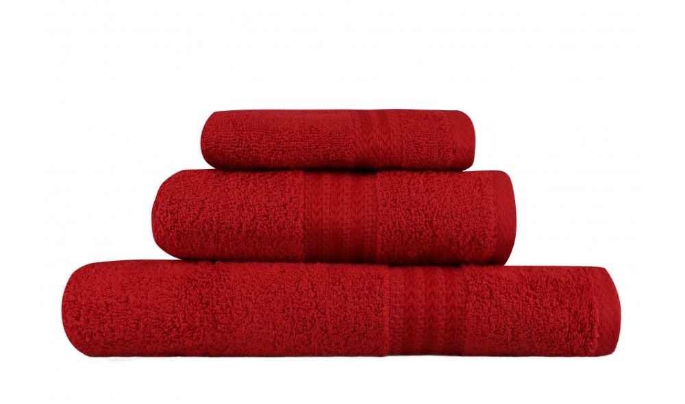 Set prosoape (3 bucati), Rainbow - Red