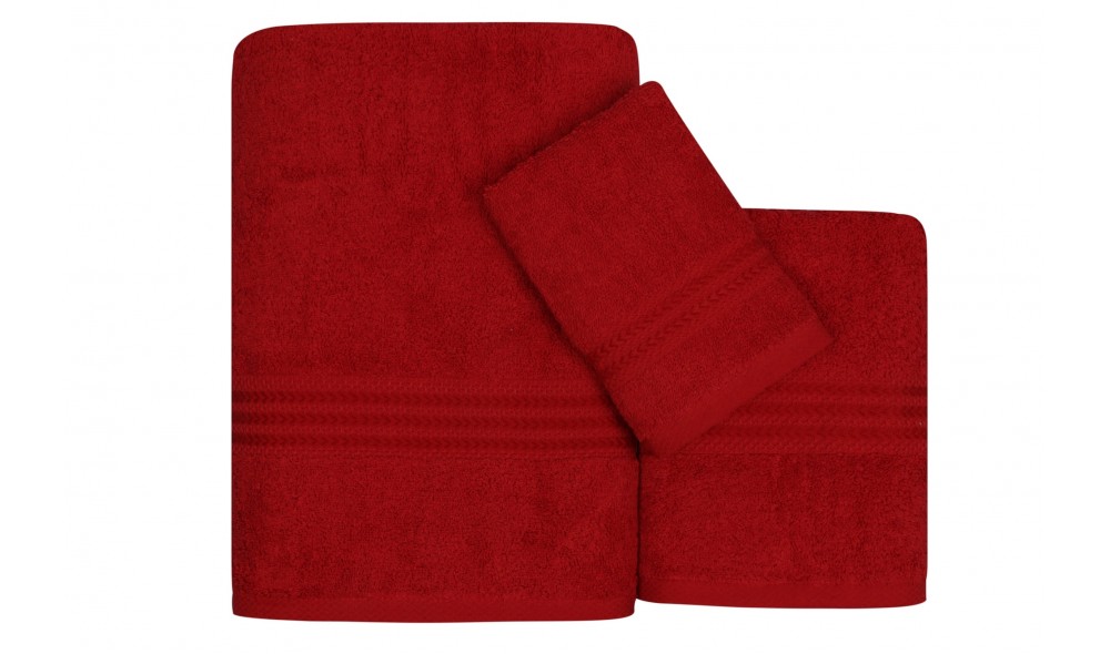 Set prosoape (3 bucati), Rainbow - Red