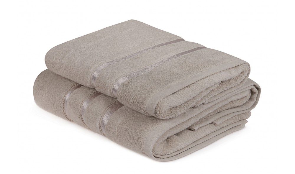 Set prosoape (2 bucati), Dolce - Light Brown (100 x 150)