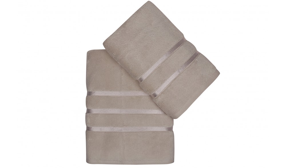 Set prosoape (2 bucati), Dolce - Light Brown (100 x 150)