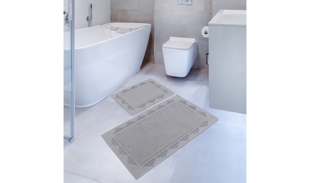 Set covoras de baie (2 piese), Sapphire - Grey