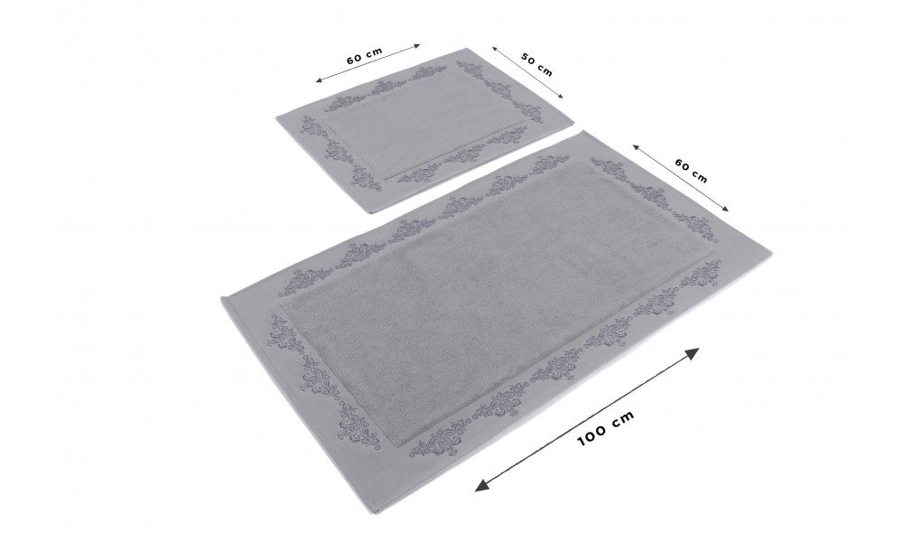 Set covoras de baie (2 piese), Sapphire - Grey