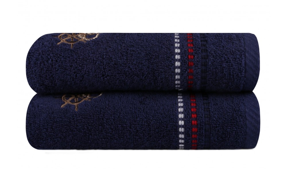 Set prosop de maini (2 piese), Marina - Dark Blue Cipa v2