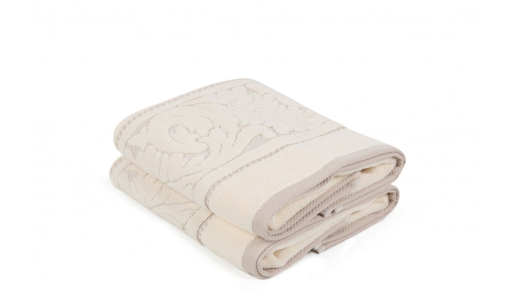 Set prosop de maini (2 piese), Sultan - Cream