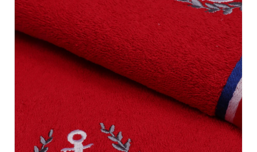 Set prosop de maini (2 piese), Maritim - Red