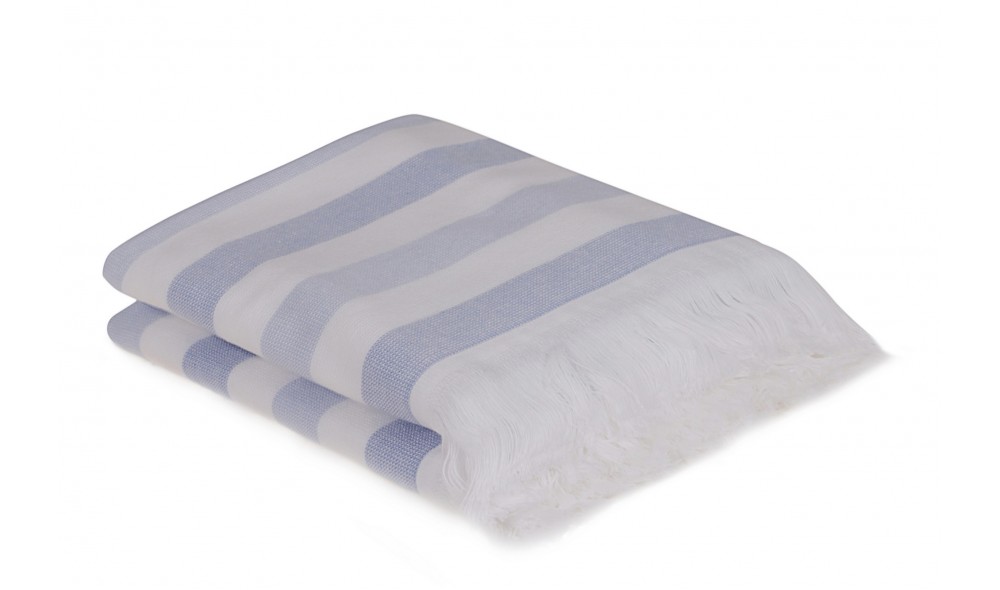 Set prosop de maini (2 piese), Stripe - Blue